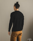 Iron Heart IHTL-1213-BLK - Waffle Knit Long Sleeve Thermal Henley - Black