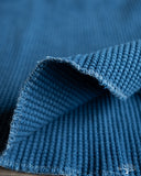 Iron Heart IHTL-1213-IND - Waffle Knit Long Sleeve Thermal Henley - Indigo