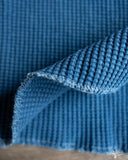 Iron Heart IHTL-1213-IND - Waffle Knit Long Sleeve Thermal Henley - Indigo