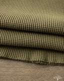 Iron Heart IHTL-1213-OLV - Waffle Knit Long Sleeve Thermal Henley - Olive