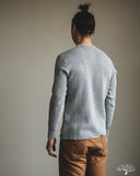 Iron Heart IHTL-1301-GRY - Waffle Knit Long Sleeve Crew Neck Thermal - Grey