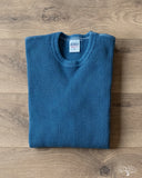Iron Heart IHTL-1301-IND - Waffle Knit Long Sleeve Crew Neck Thermal - Indigo