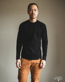 Iron Heart IHTL-1700-BLK - Extra Heavy Cotton Knit Thermal - Black