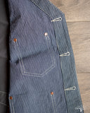 Iron Heart IHV-47-IND - 10.5oz Narrow Stripe Hickory Work Vest - Indigo