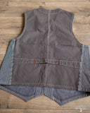 Iron Heart IHV-47-IND - 10.5oz Narrow Stripe Hickory Work Vest - Indigo