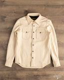 Iron Heart x Simmons Bilt Horsehide Western Shirt - The Pale Rider - Natural