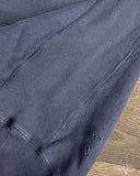 Maru Sankaku Peke - Garment Dyed Sweatshirt - Navy