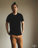 Merz b. Schwanen 1950s Organic Cotton Loopwheel Tee - Deep Black