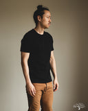 Merz b. Schwanen 1950s Organic Cotton Loopwheel Tee - Deep Black