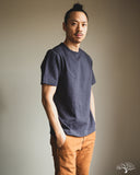 Merz b. Schwanen 2S14 Loopwheel Heavyweight Short Sleeve Tee - Navy
