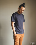 Merz b. Schwanen 2S14 Loopwheel Heavyweight Short Sleeve Tee - Navy