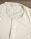 Merz b. Schwanen 101 Vintage 3/4 Sleeve Henley - Nature