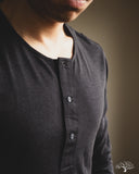 Merz b. Schwanen 102 Vintage Henley - Charcoal