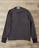 Merz b. Schwanen 102 Vintage Henley - Charcoal
