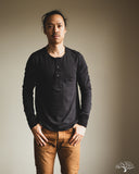 Merz b. Schwanen 102 Vintage Henley - Charcoal
