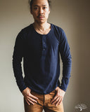 Merz b. Schwanen 102 Vintage Henley - Ink Blue