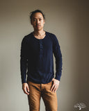Merz b. Schwanen 102 Vintage Henley - Ink Blue