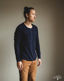 Merz b. Schwanen 102 Vintage Henley - Ink Blue