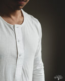 Merz b. Schwanen 102 Vintage Henley - White