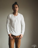 Merz b. Schwanen 102 Vintage Henley - White