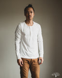 Merz b. Schwanen 102 Vintage Henley - White