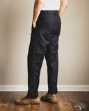 Merz b. Schwanen 1920s Refined Wool-Cotton Worker Chino - Dark Navy