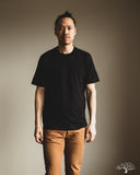 Merz b. Schwanen 1940s Organic Cotton Loopwheel Relaxed Tee - Deep Black