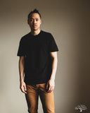 Merz b. Schwanen 1940s Organic Cotton Loopwheel Relaxed Tee - Deep Black
