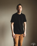 Merz b. Schwanen 1940s Organic Cotton Loopwheel Relaxed Tee - Deep Black
