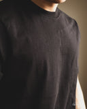 Merz b. Schwanen 1940s Organic Cotton Loopwheel Relaxed Tee - Deep Black