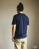 Merz b. Schwanen 1940s Organic Cotton Loopwheel Relaxed Tee - Ink Blue