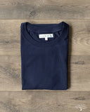 Merz b. Schwanen 1940s Organic Cotton Loopwheel Relaxed Tee - Ink Blue