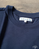 Merz b. Schwanen 1940s Organic Cotton Loopwheel Relaxed Tee - Ink Blue