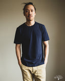 Merz b. Schwanen 1940s Organic Cotton Loopwheel Relaxed Tee - Ink Blue