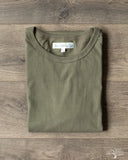 Merz b. Schwanen 1950s Organic Cotton Loopwheel Tee - Army