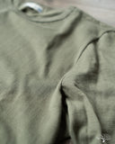 Merz b. Schwanen 1950s Organic Cotton Loopwheel Tee - Army