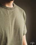 Merz b. Schwanen 1950s Organic Cotton Loopwheel Tee - Army