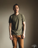 Merz b. Schwanen 1950s Organic Cotton Loopwheel Tee - Army