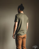 Merz b. Schwanen 1950s Organic Cotton Loopwheel Tee - Army