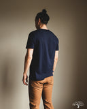 Merz b. Schwanen 1950s Organic Cotton Loopwheel Tee - Ink Blue