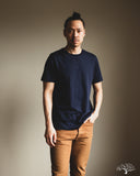 Merz b. Schwanen 1950s Organic Cotton Loopwheel Tee - Ink Blue