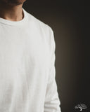 Merz b. Schwanen 1950sLS Organic Cotton Loopwheel Long Sleeve Tee - White