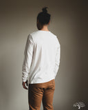Merz b. Schwanen 1950sLS Organic Cotton Loopwheel Long Sleeve Tee - White