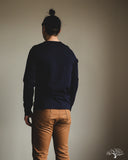 Merz b. Schwanen 206 Long Sleeve Henley - Ink Blue