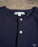 Merz b. Schwanen 206 Long Sleeve Henley - Ink Blue