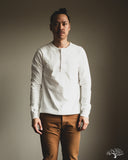 Merz b. Schwanen 206 Long Sleeve Henley - White