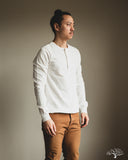 Merz b. Schwanen 206 Long Sleeve Henley - White