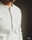 Merz b. Schwanen 206 Long Sleeve Henley - White