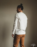Merz b. Schwanen 206 Long Sleeve Henley - White