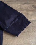 Merz b. Schwanen 207 Loopwheel Short Sleeve Henley - Ink Blue